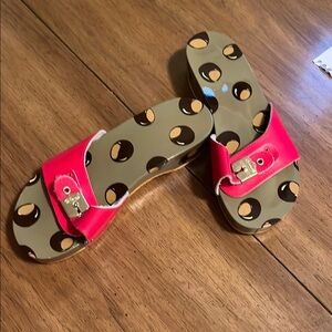 Dr. Scholl’s women’s Ohio State Sandals size 7 hand painted.